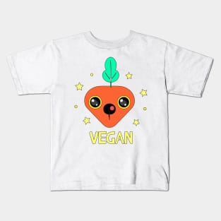 Cute vegan baby carrot Kids T-Shirt